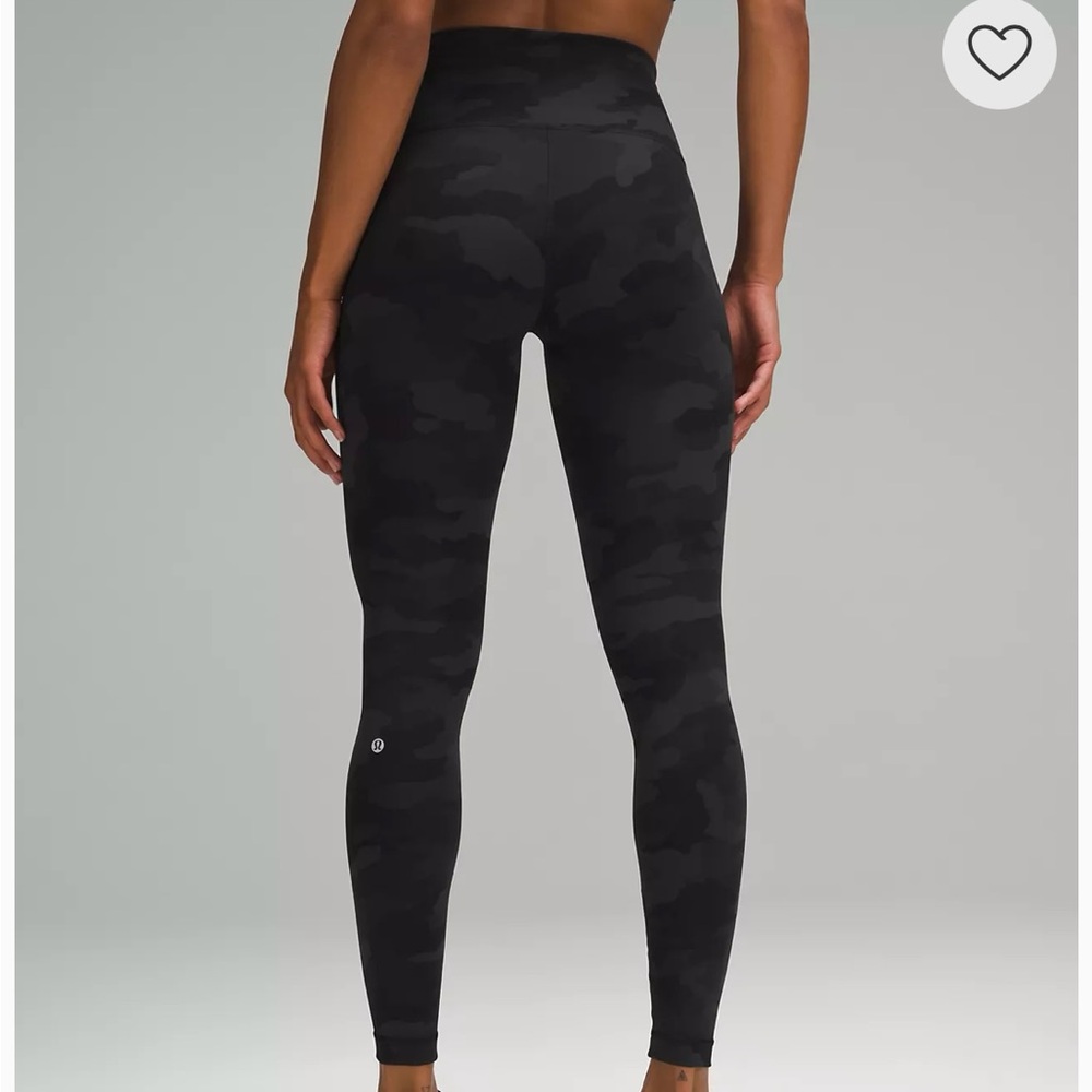 Lululemon Athletica Black Camo Leggings